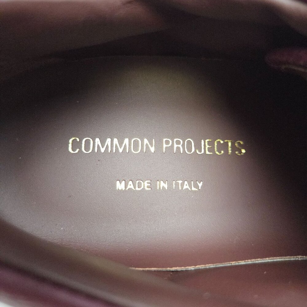 Common Projects BBall Low Premium Bordeaux Sneakers Mens 41 US 8 Leather & Suede - Picture 7 of 10